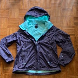 North Face packable rain jacket size XL